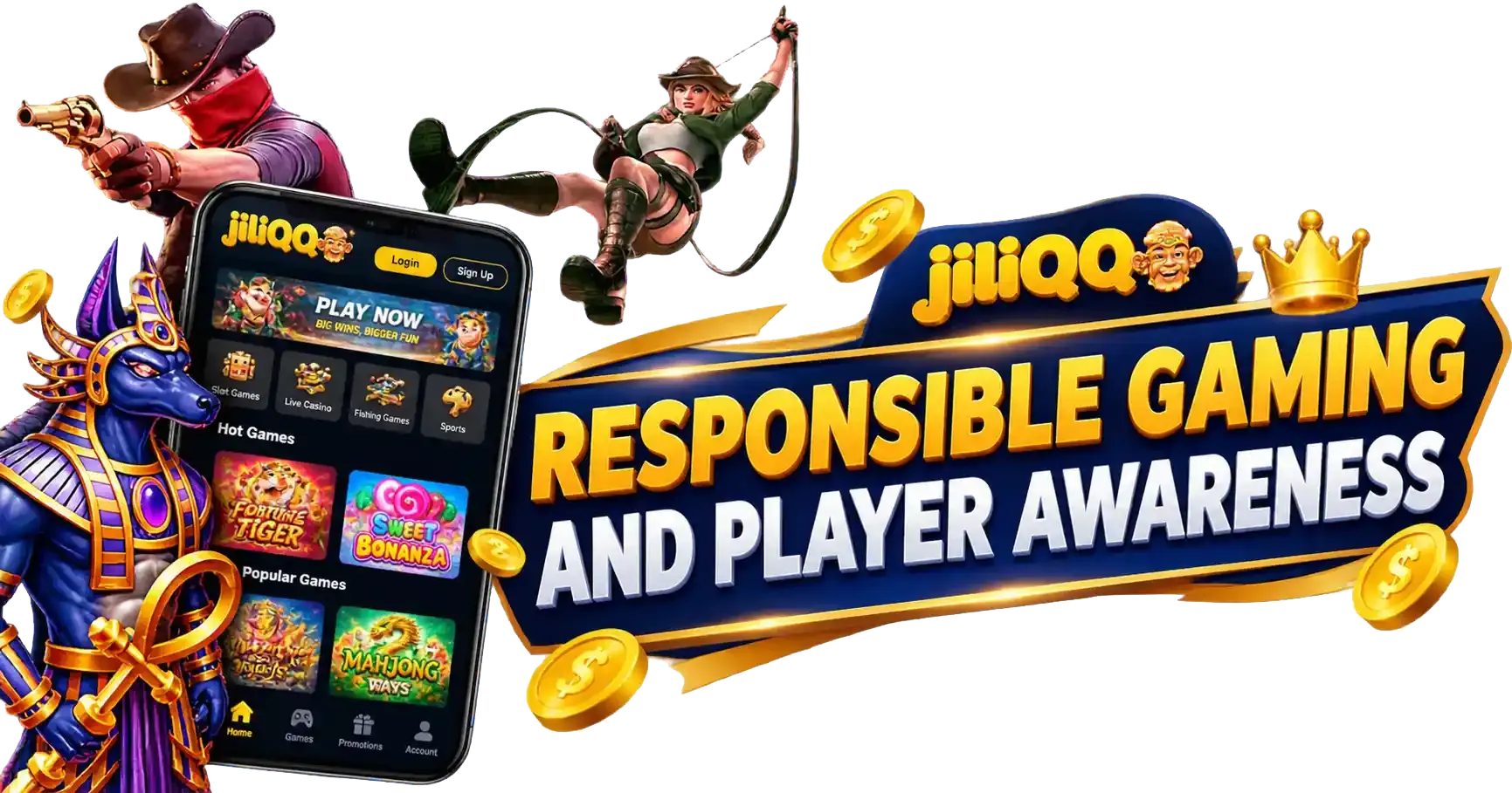 JiliQQ Responsible Gaming Banner